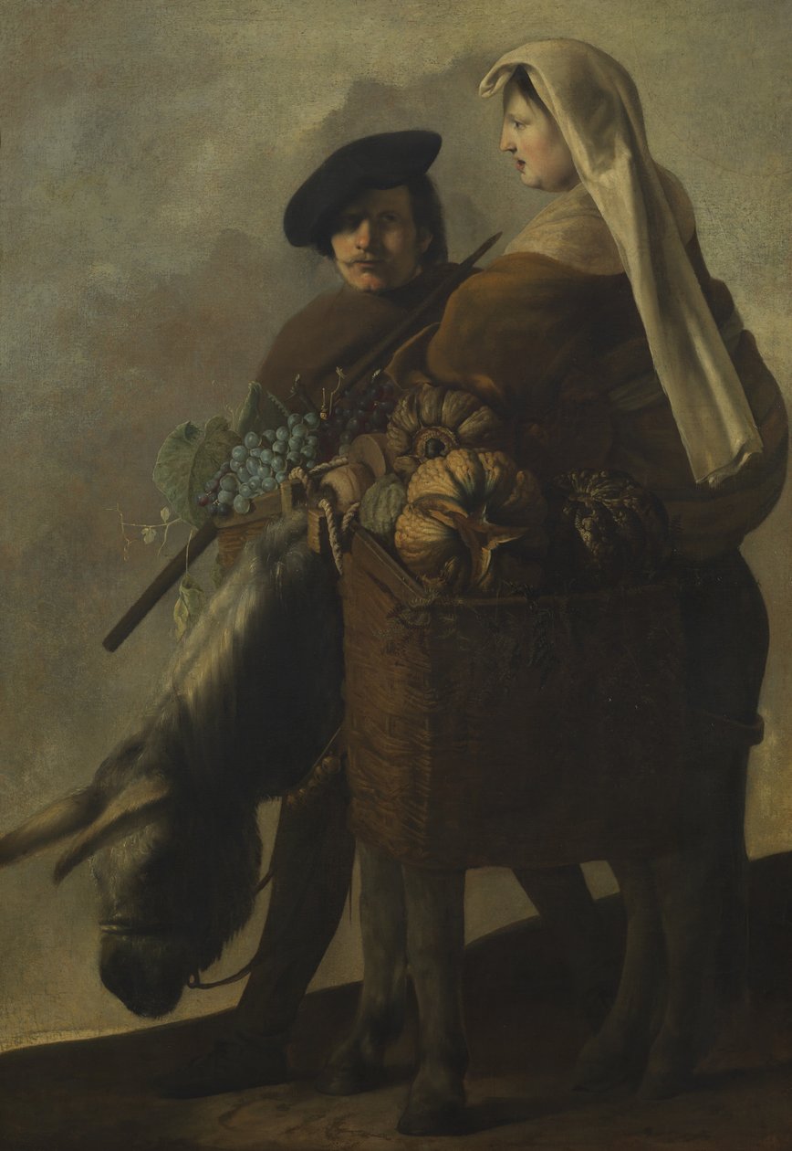 Coletores de Frutas, c.1650 de Paulus Bor