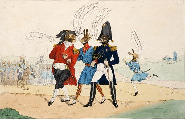 Os Protectores Desinteressados, depois de 1831 (litho) de Paulus Charles Gerard Poelman
