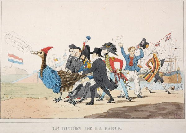 O Tipo da Queda: A Intervenção Francesa de 1832 em Antuérpia (Litho) de Paulus Charles Gerard Poelman