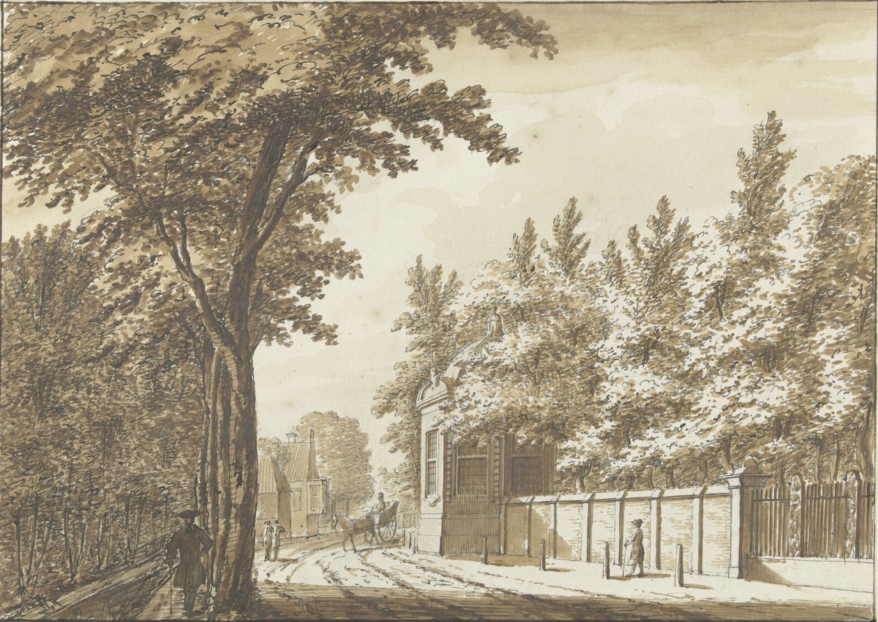 Hofstede Bosch-en-Hoven fora de Haarlem de Paulus Constantijn la Fargue (attributed to)