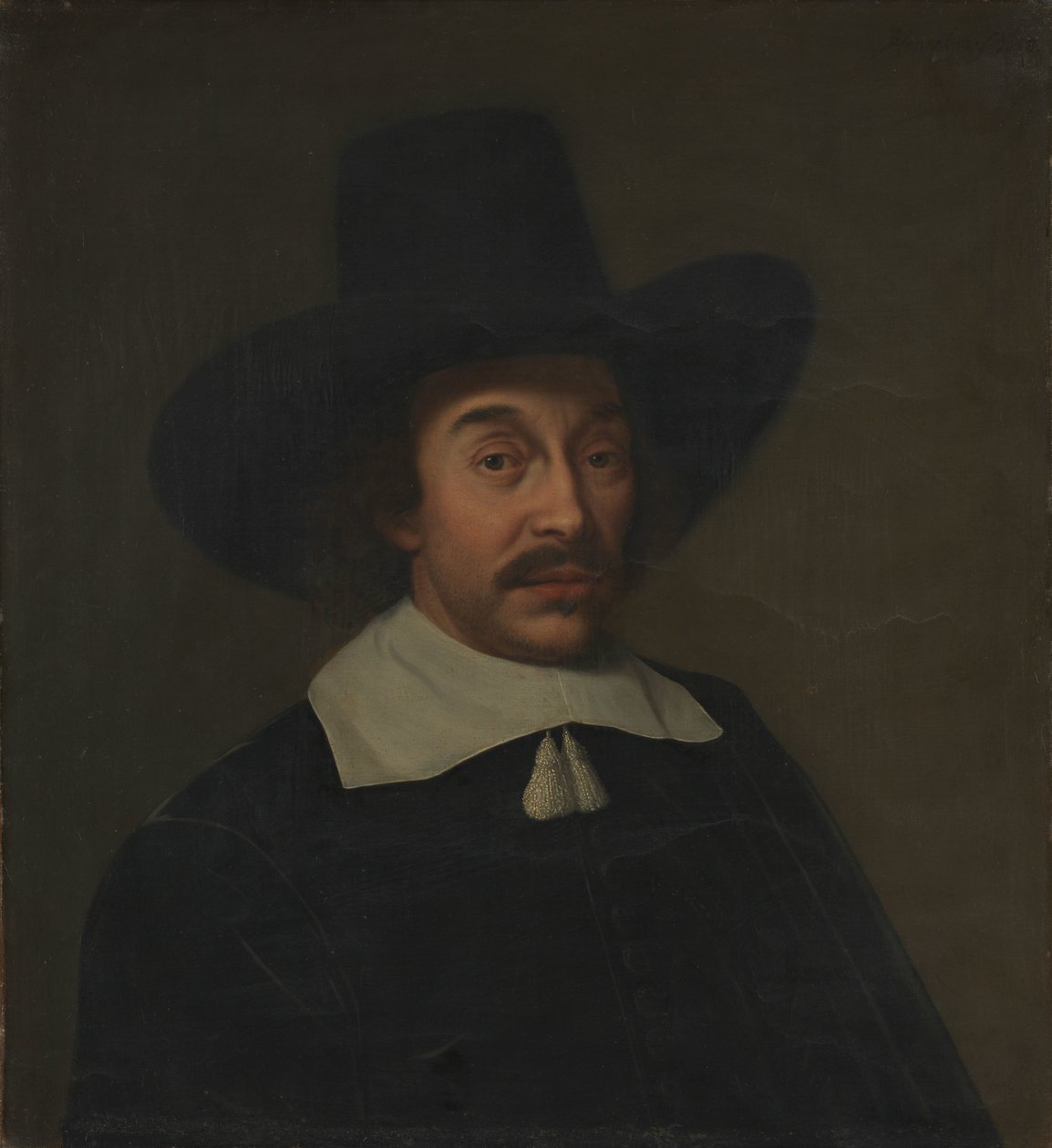 Retrato de um homem, possivelmente Jan de Hooghe (1608-1682) de Paulus Hennekyn