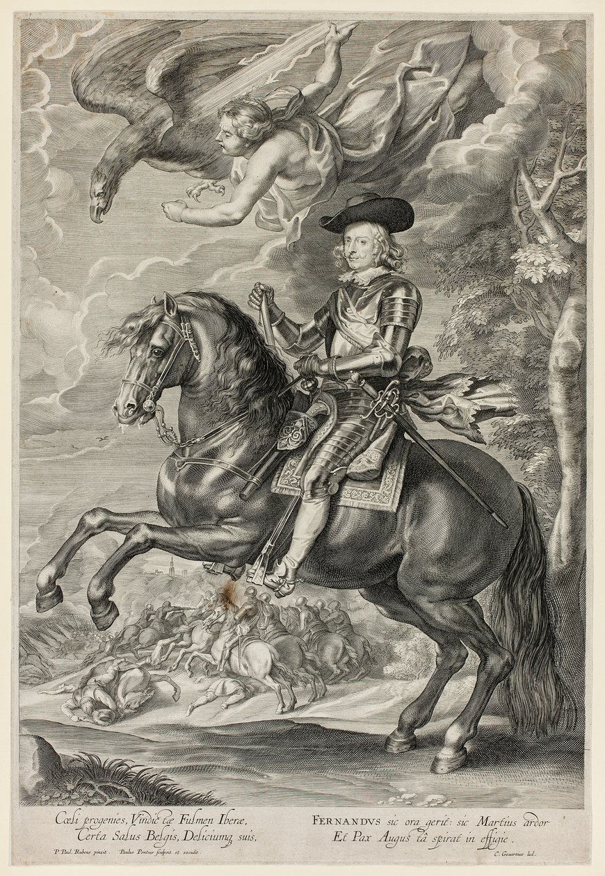 Ferdinando da Áustria a cavalo de Paulus Pontius