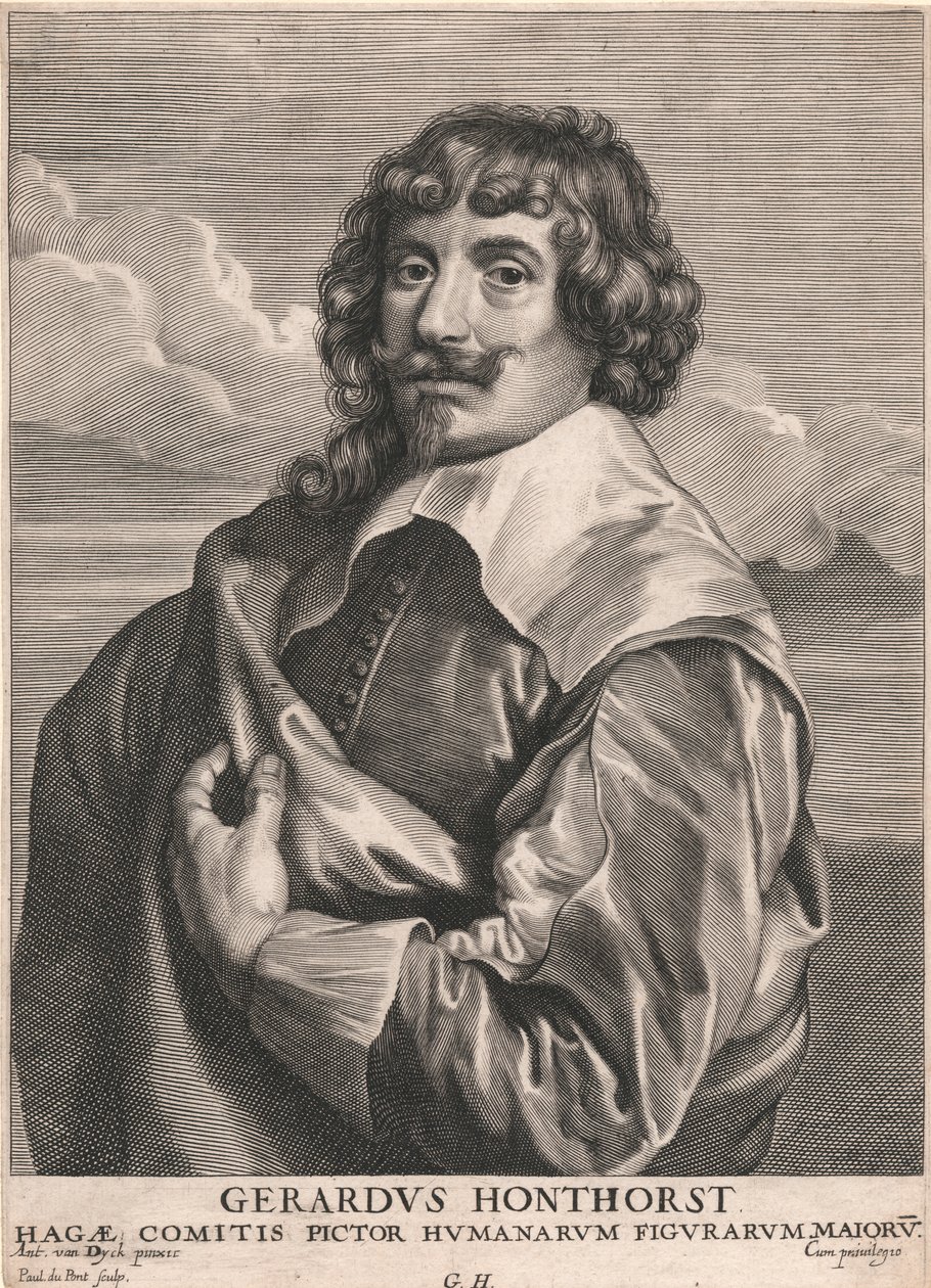 Gerardus Honthorst, Comitis Pictor Humanarum Figurarum Majoru de Paulus Pontius
