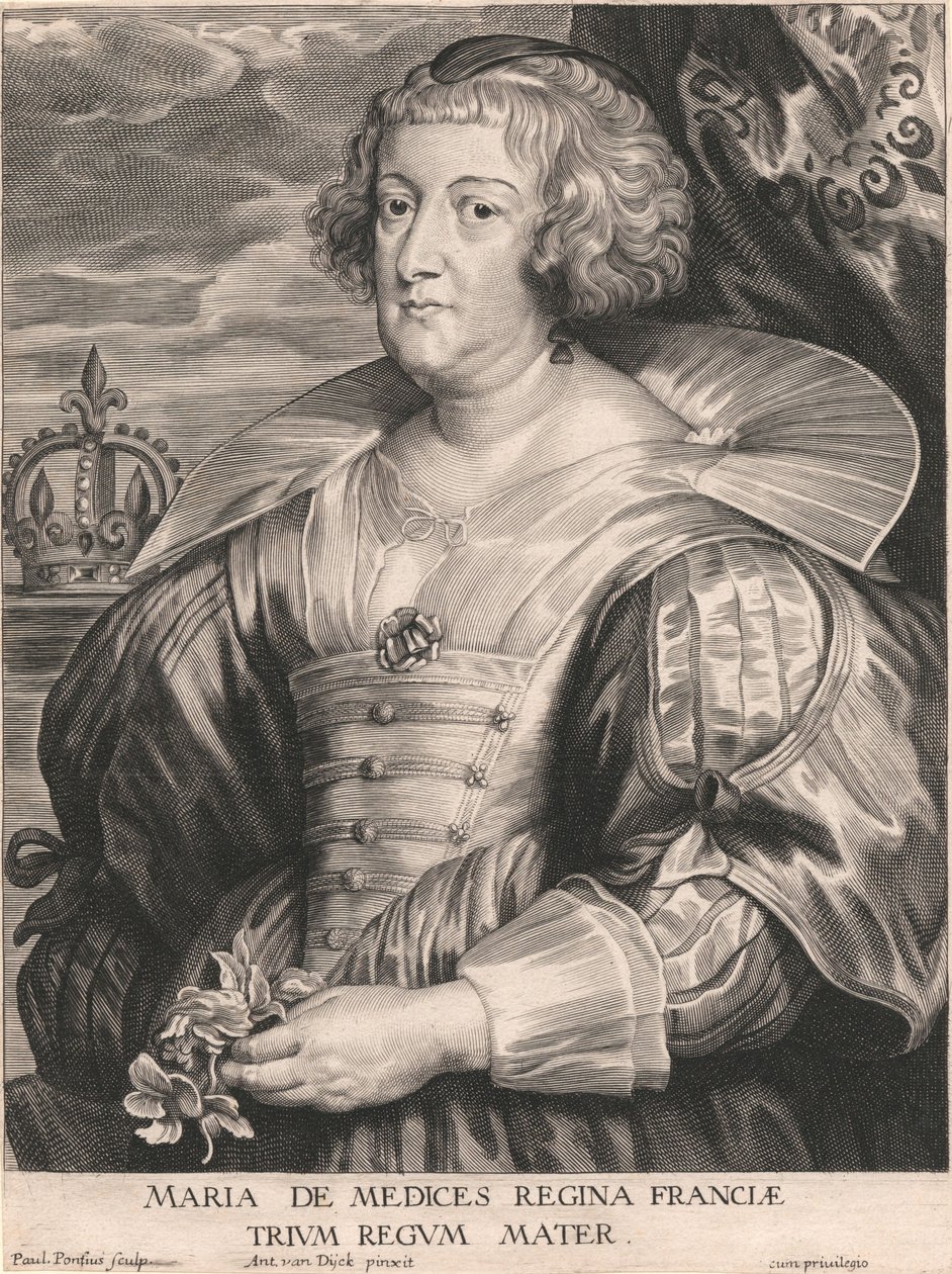 Maria de Medices Regina Franciæ, Trium Regum Mater de Paulus Pontius