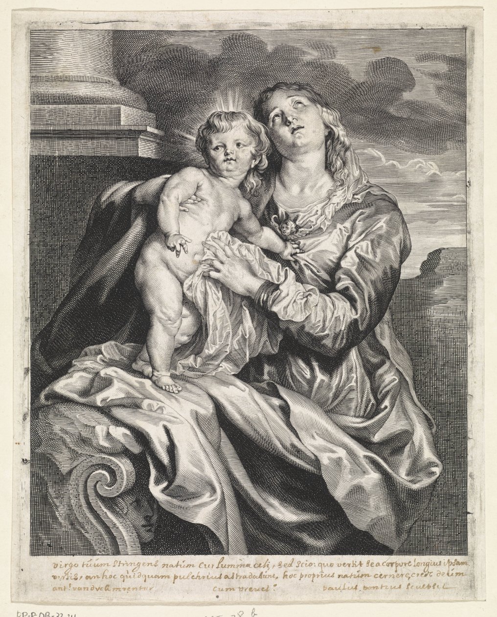 Maria com o Menino Jesus de Paulus Pontius