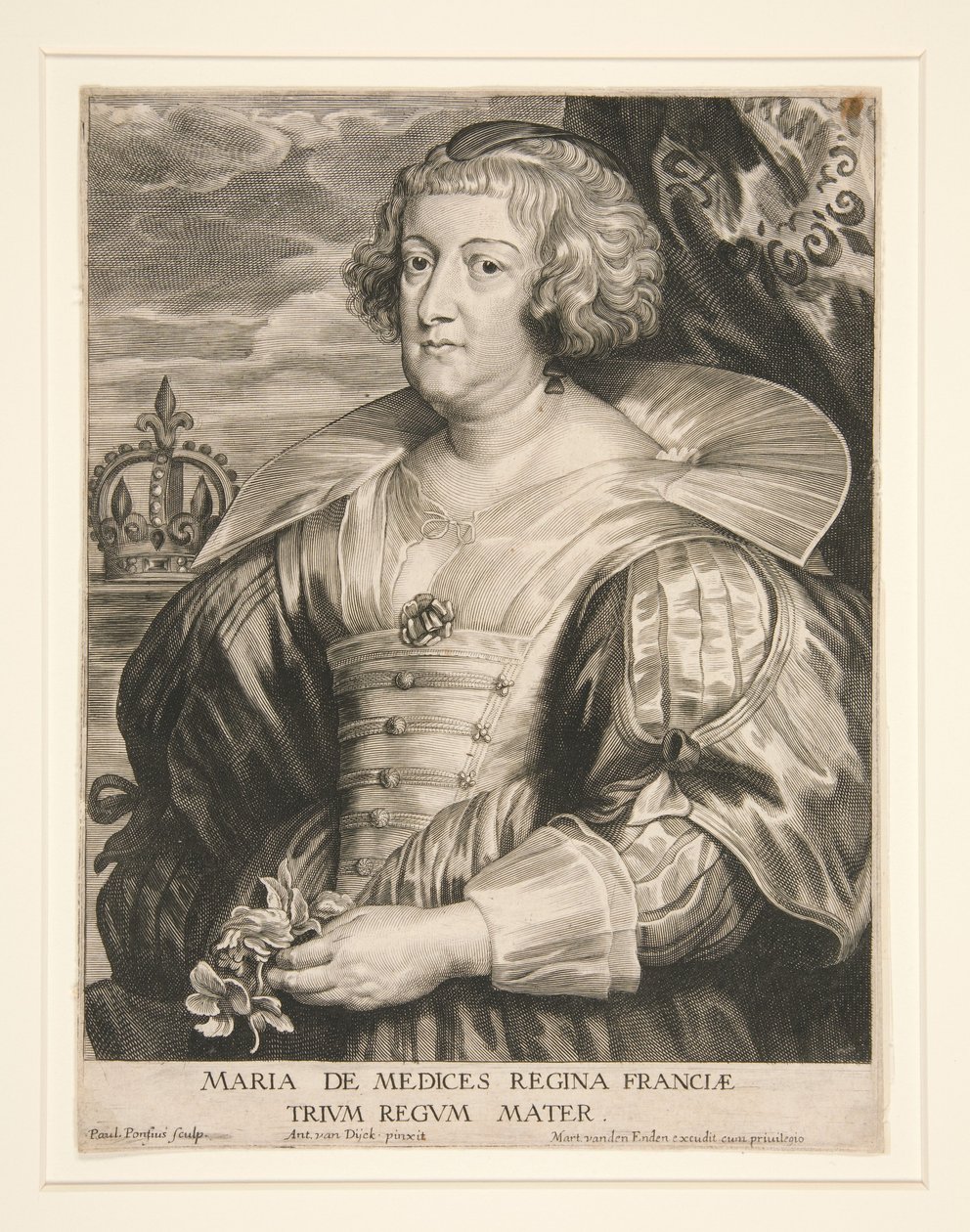 Maria de Médici de Paulus Pontius