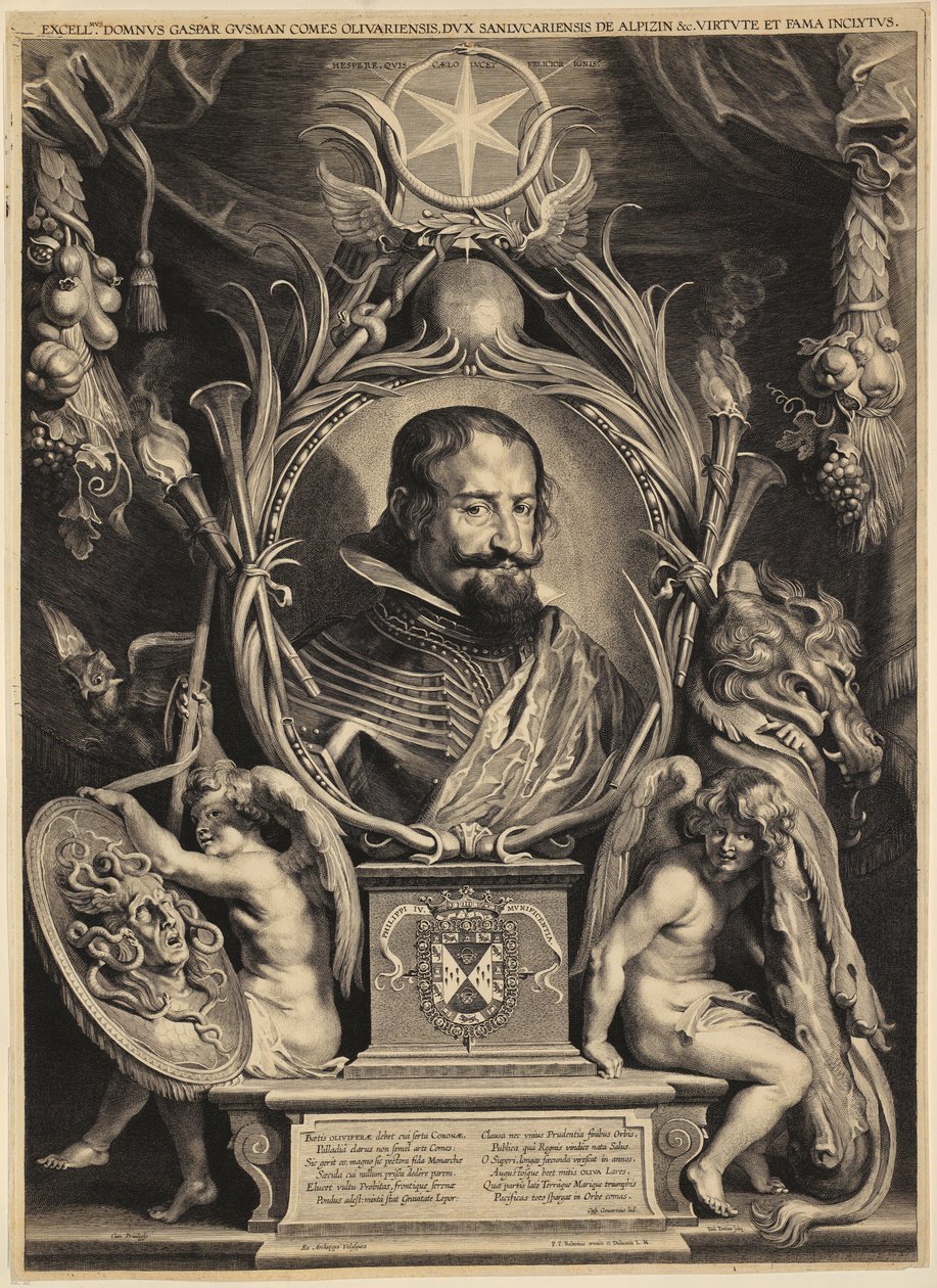 Retrato de Gaspar de Guzmán, conde de Olivares de Paulus Pontius