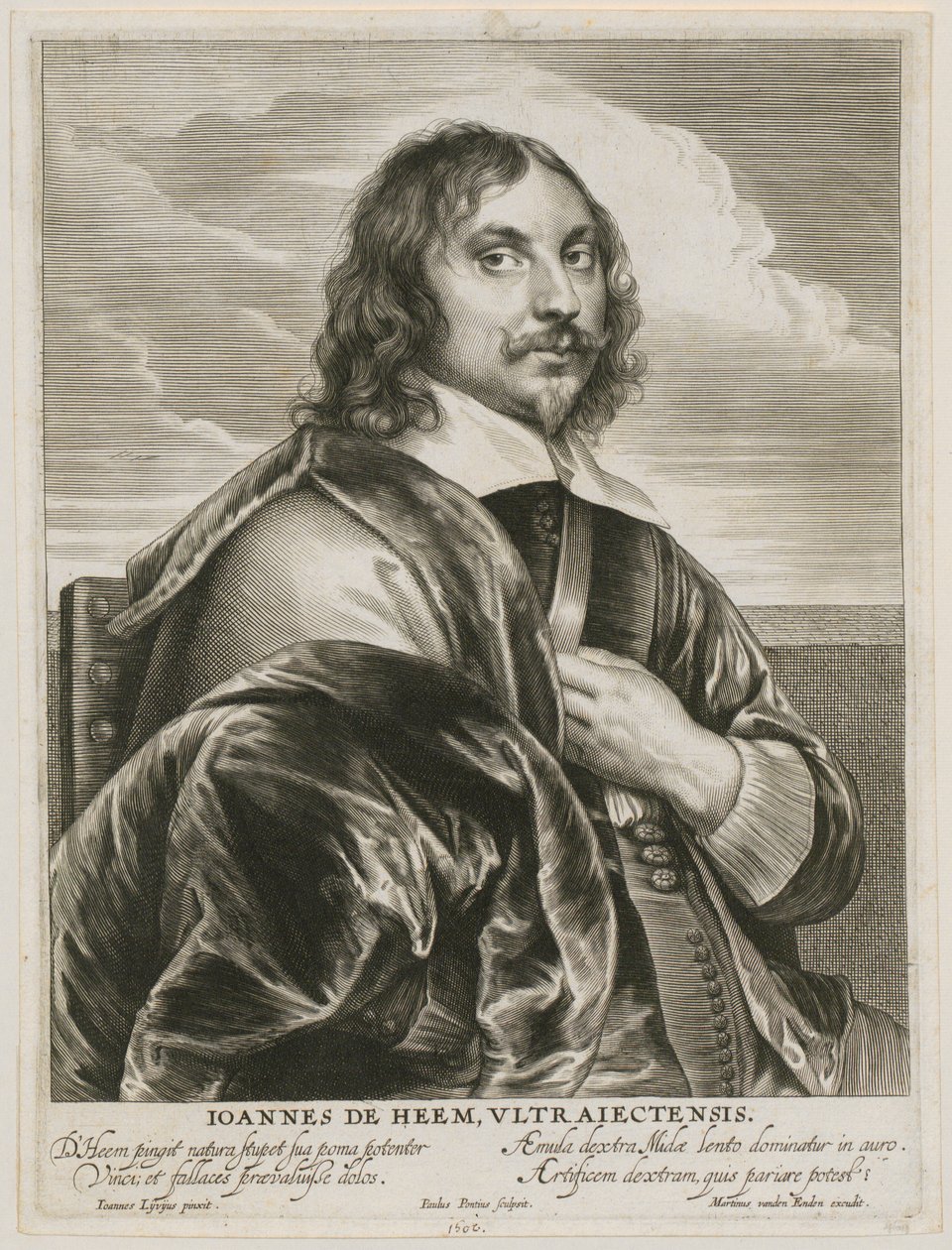 Retrato de Johannes de Heem de Paulus Pontius