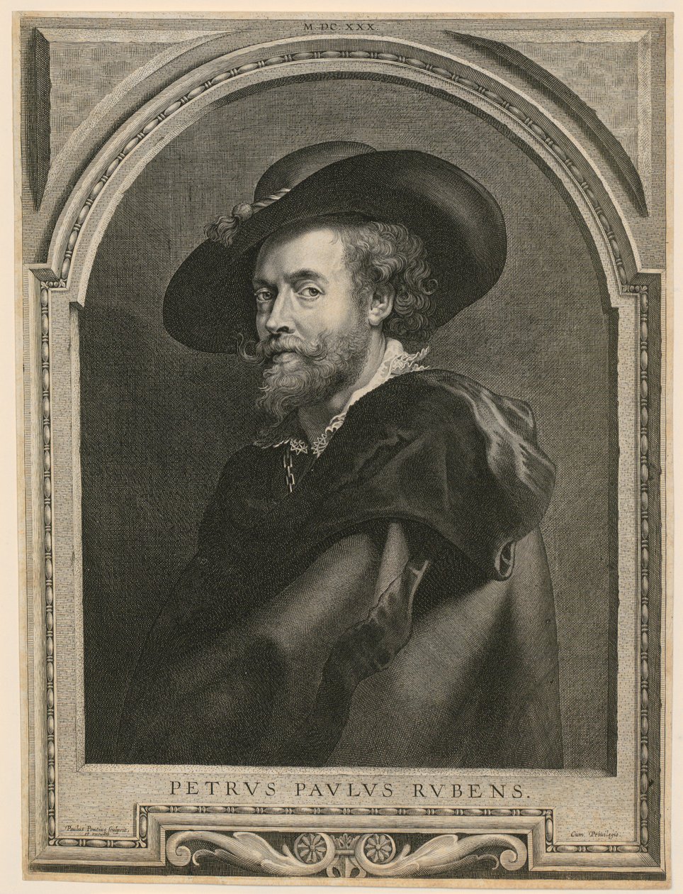 Retrato de Peter Paul Rubens de Paulus Pontius