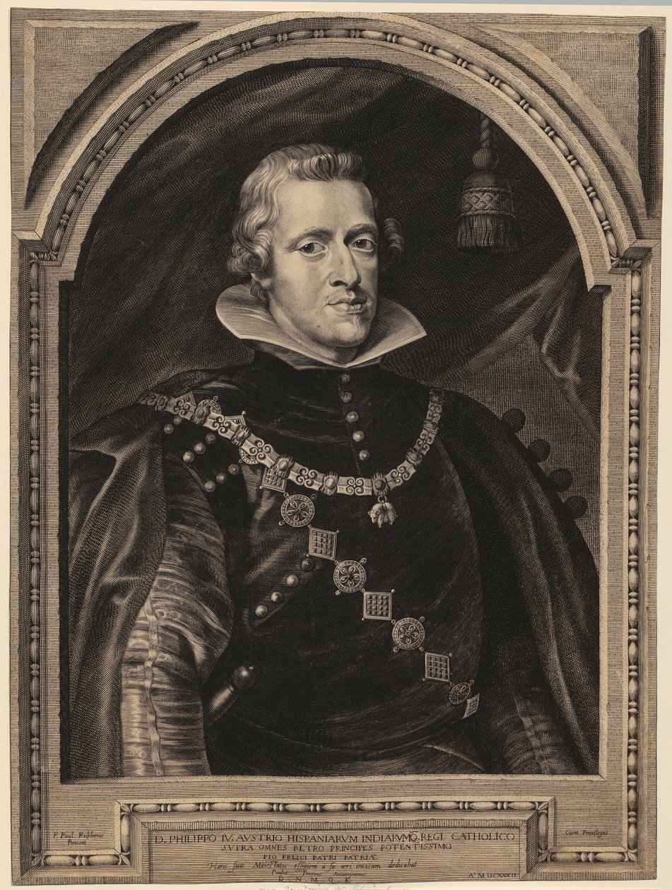 Retrato de Filipe IV, rei de Espanha de Paulus Pontius