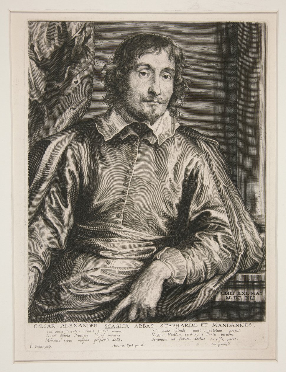 Retrato do abade Caesar Alexander Scaglia de Paulus Pontius