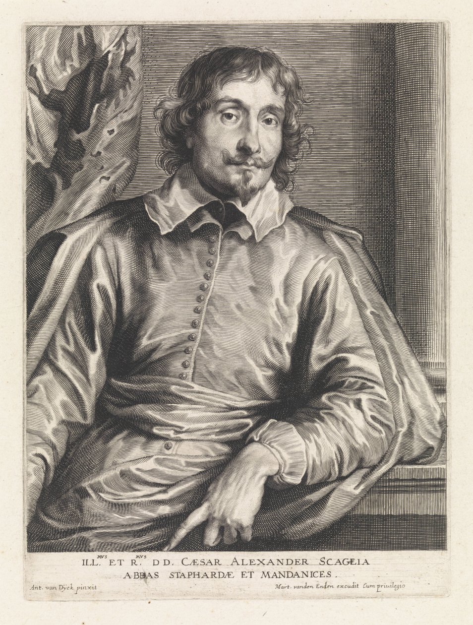 Retrato de Cesare Alessandro Scaglia de Paulus Pontius