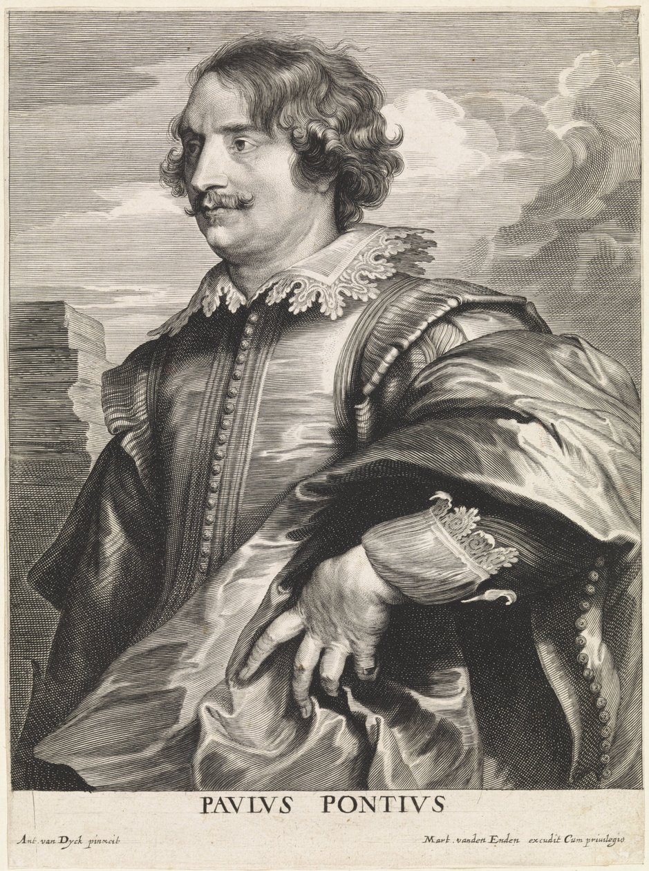 Retrato do gravador Paulus Pontius de Paulus Pontius