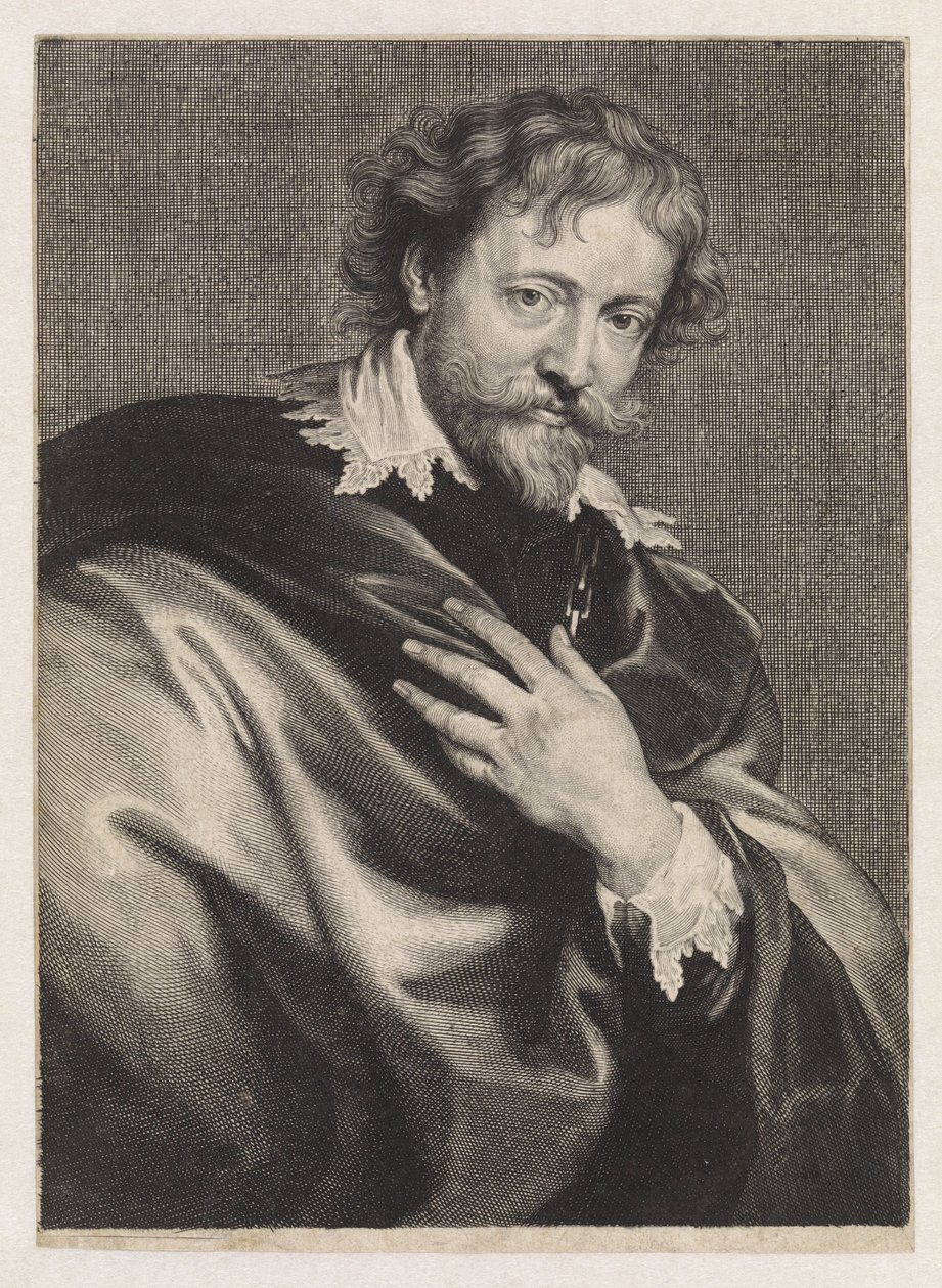 Retrato do pintor Peter Paul Rubens de Paulus Pontius