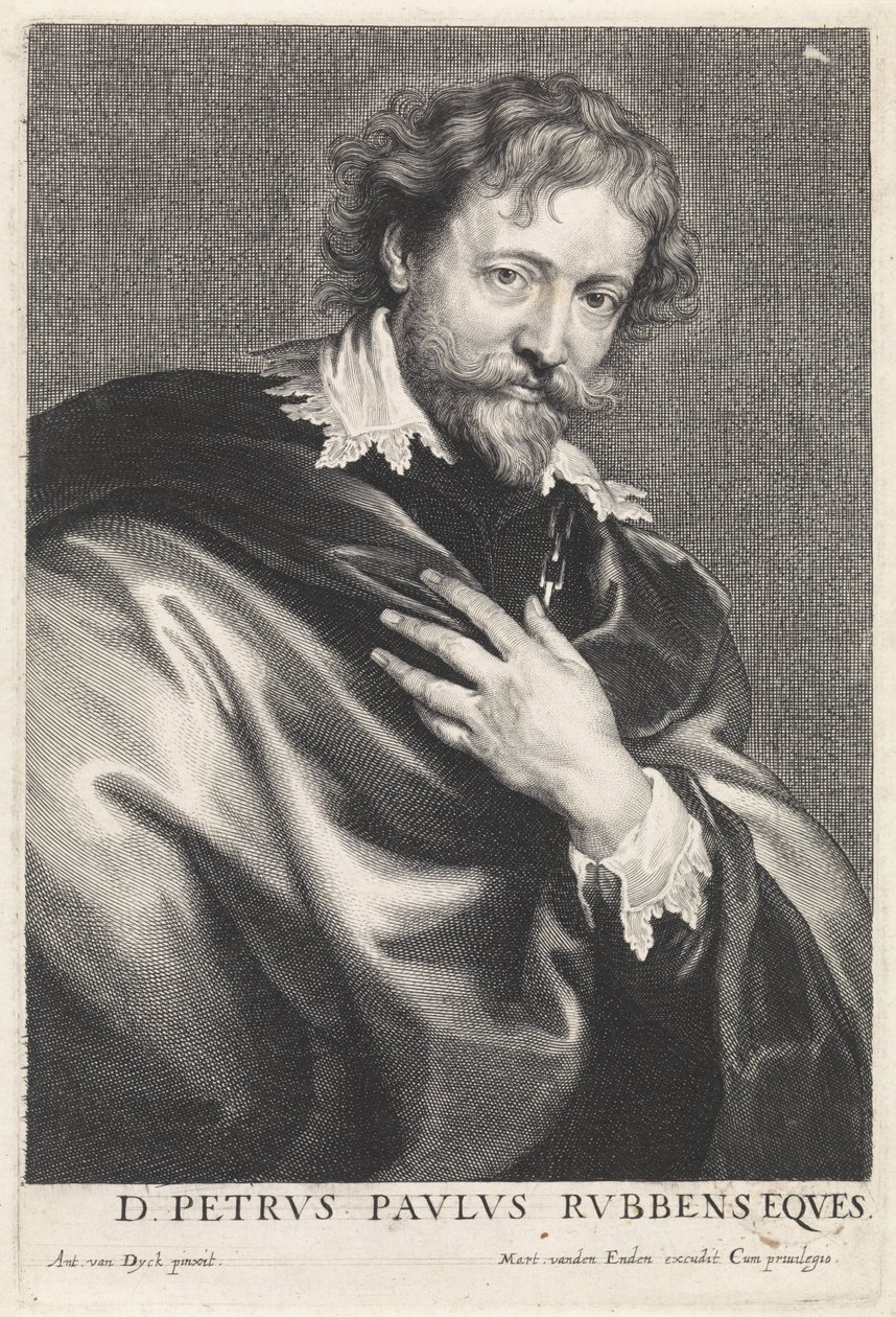 Retrato do pintor Peter Paul Rubens de Paulus Pontius