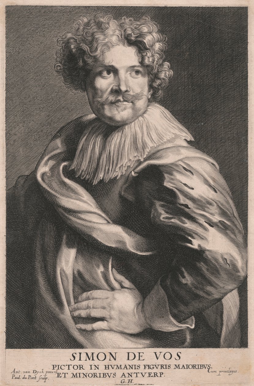 Simon de Vos, Pictor in Humanis Figuris Majoribus, et Minoribus Antuerp de Paulus Pontius