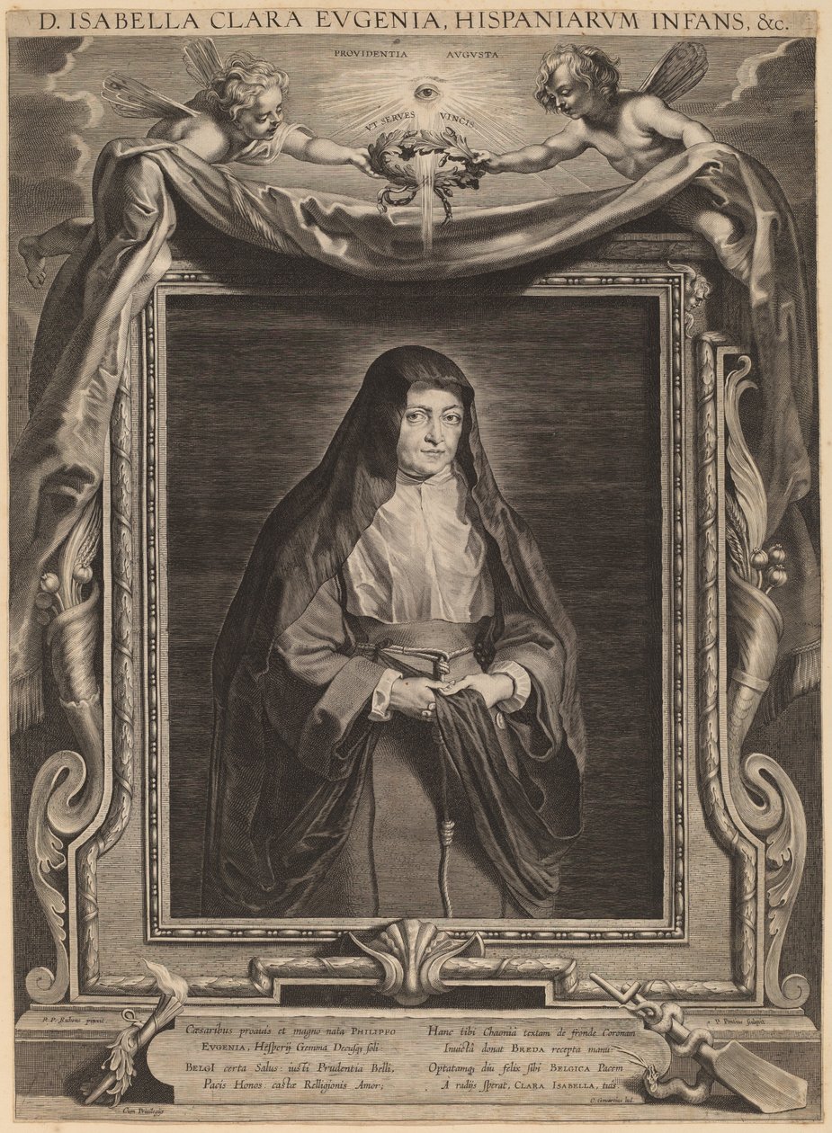 Isabella Clara Eugenia, Infanta de Espanha de Paulus Pontius, after Sir Peter Paul Rubens