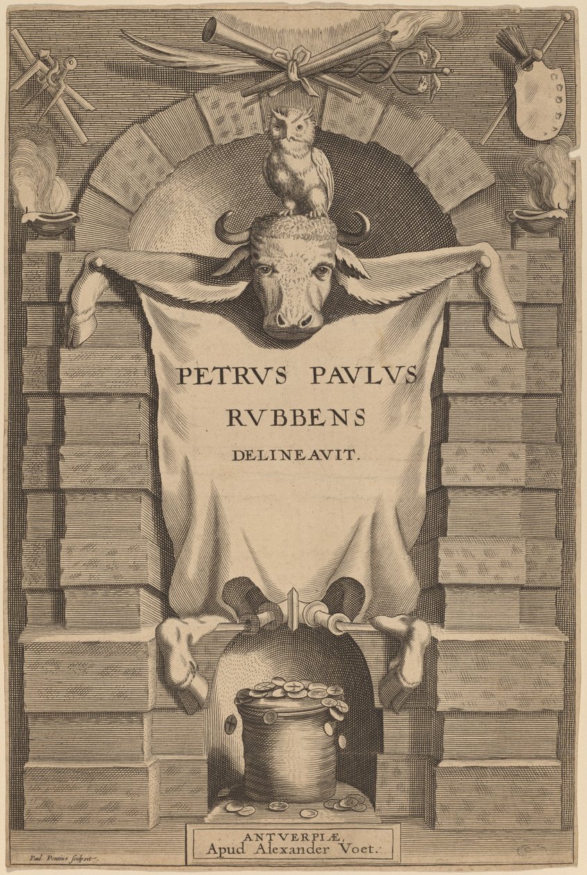 Folha de rosto de Paulus Pontius after Sir Peter Paul Rubens