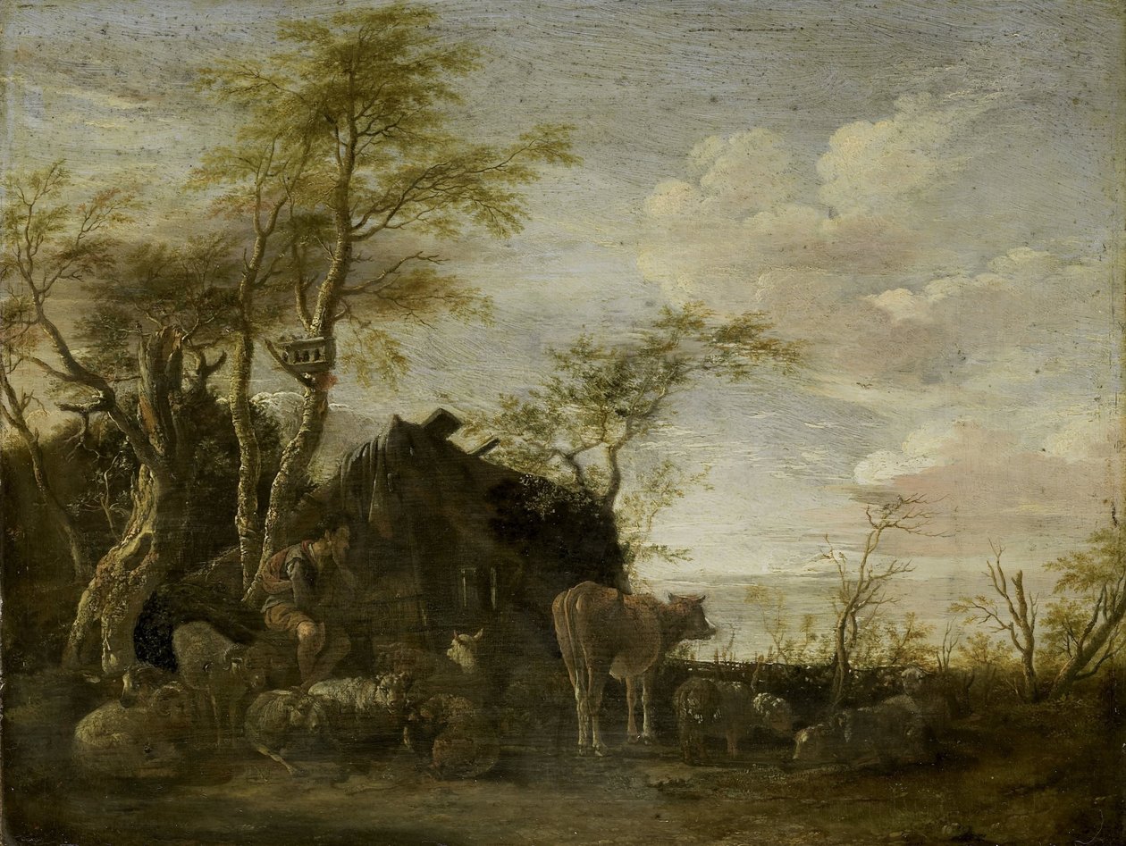 A cabana de um pastor de Paulus Potter