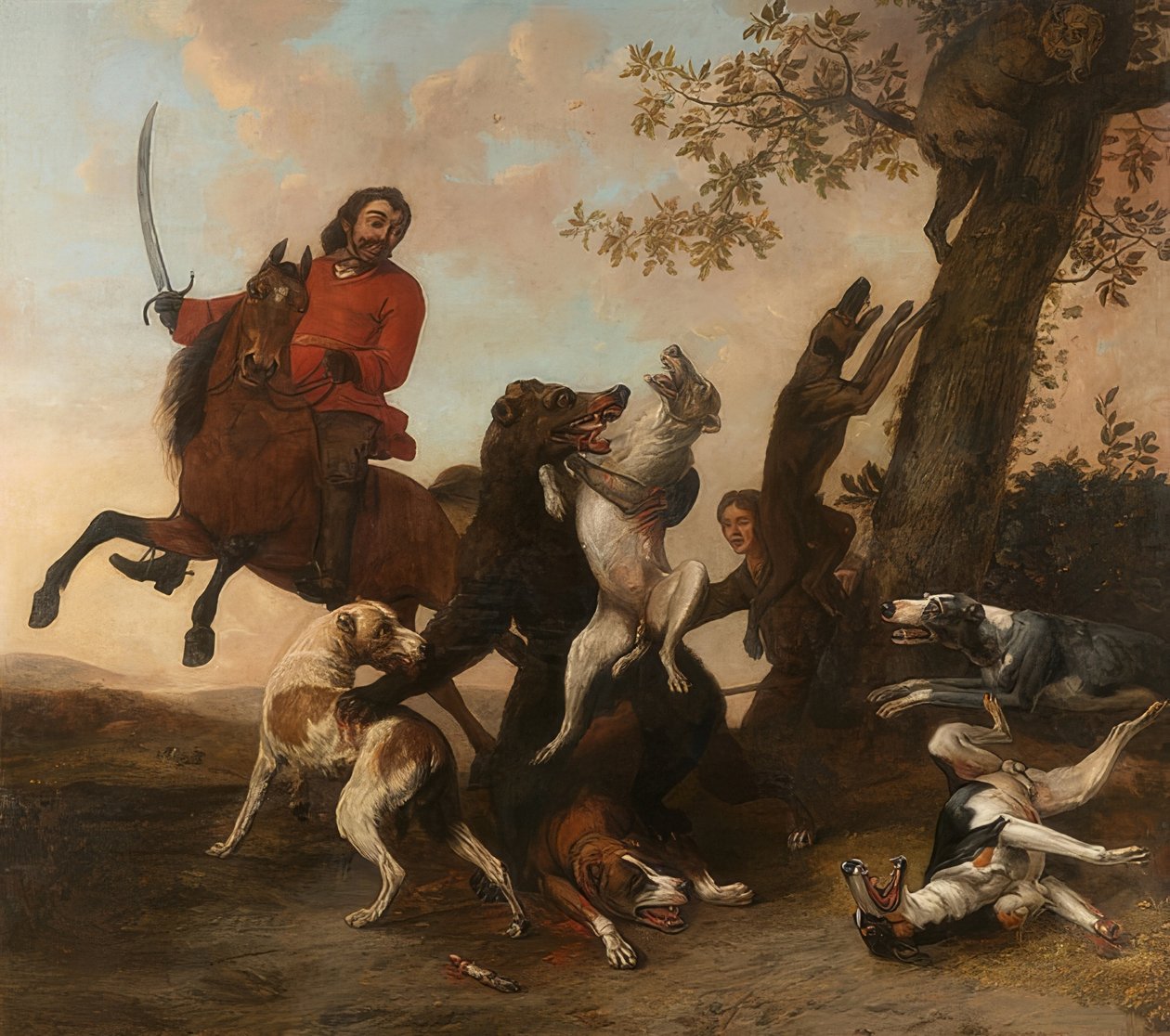 Bärenjagd. 1649 de Paulus Potter