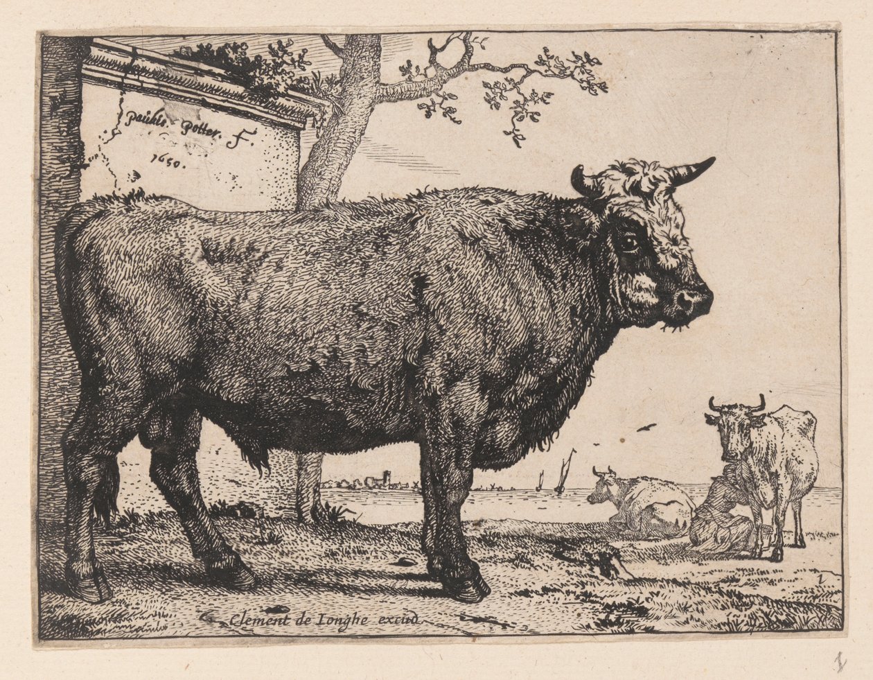 O Touro, de Vários Bois e Vacas de Paulus Potter