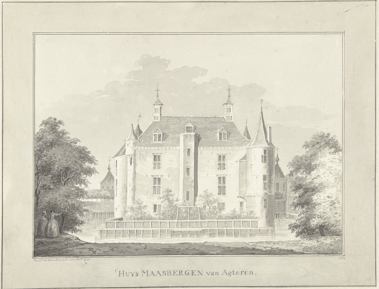 A Casa Maarsbergen, por trás de Paulus van Liender