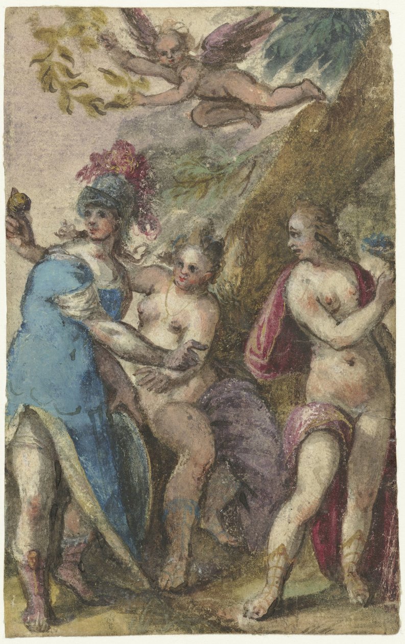 O julgamento de Paris de Paulus van Wtewael (possibly)