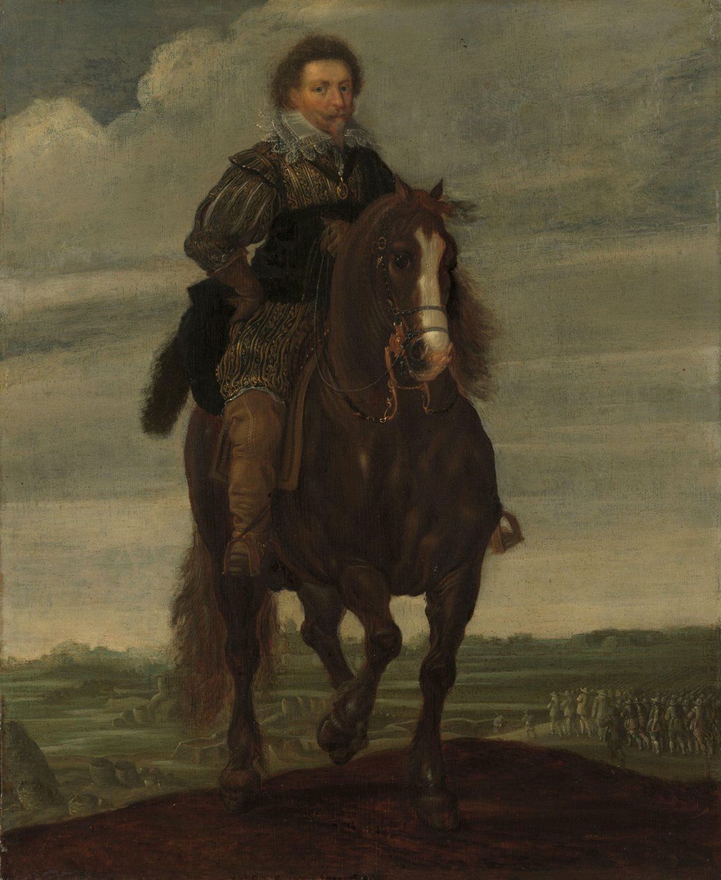 Príncipe Frederik Hendrik a Cavalo de Pauwels van Hillegaert