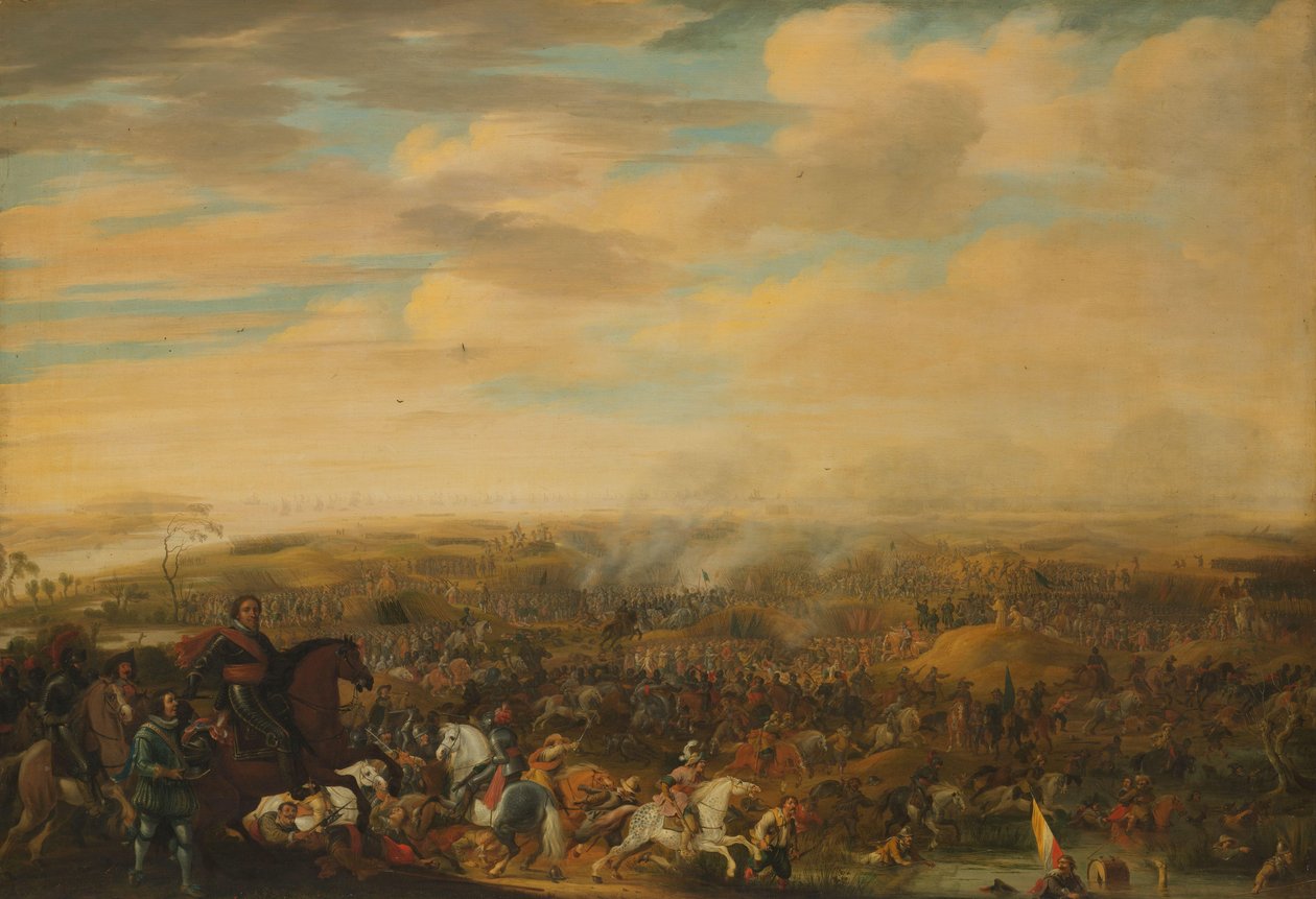 Príncipe Maurice na Batalha de Nieuwpoort, 2 de Julho de 1600 de Pauwels van Hillegaert