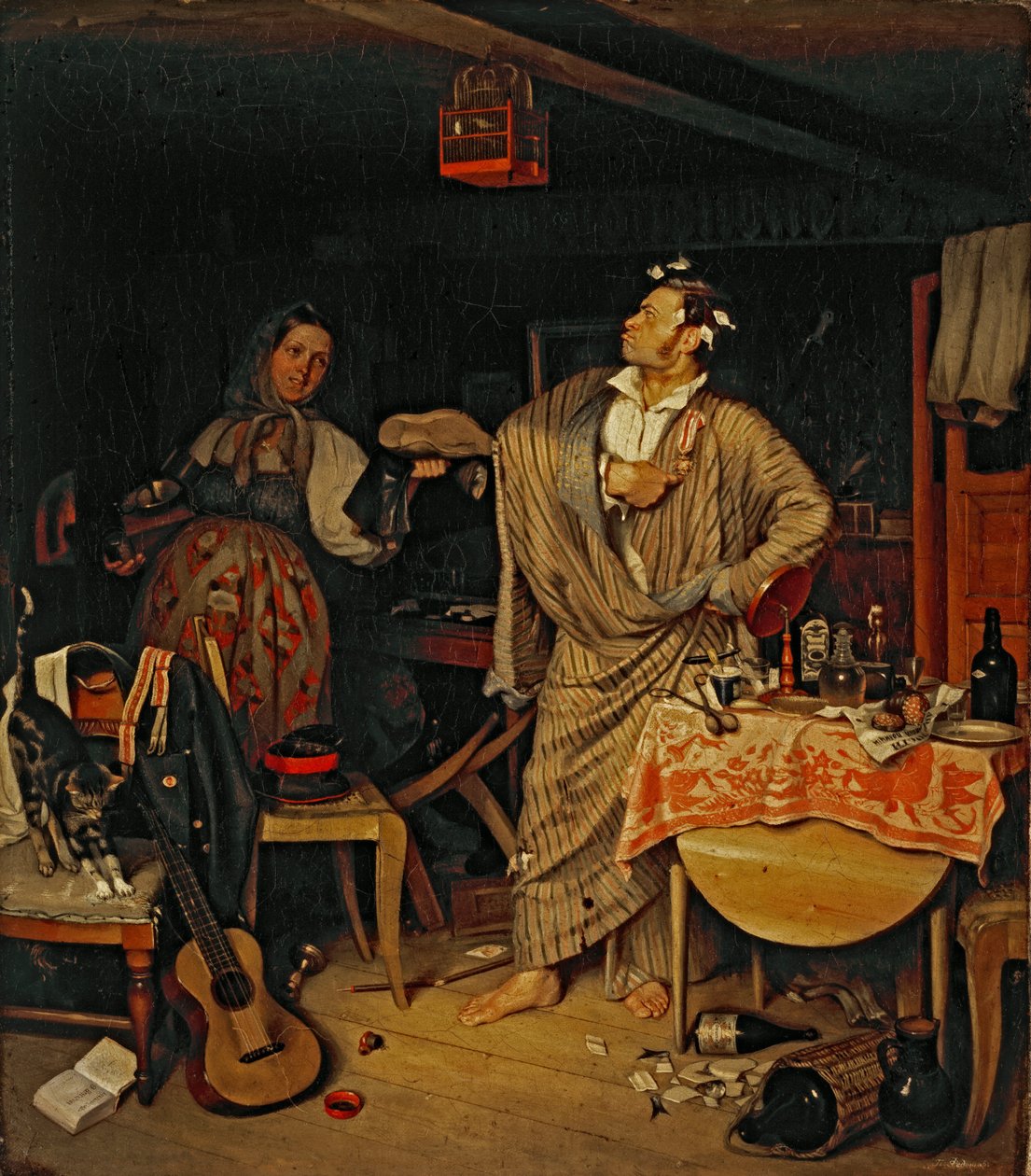 O cavalheiro fresco de Pavel Andreevich Fedotov