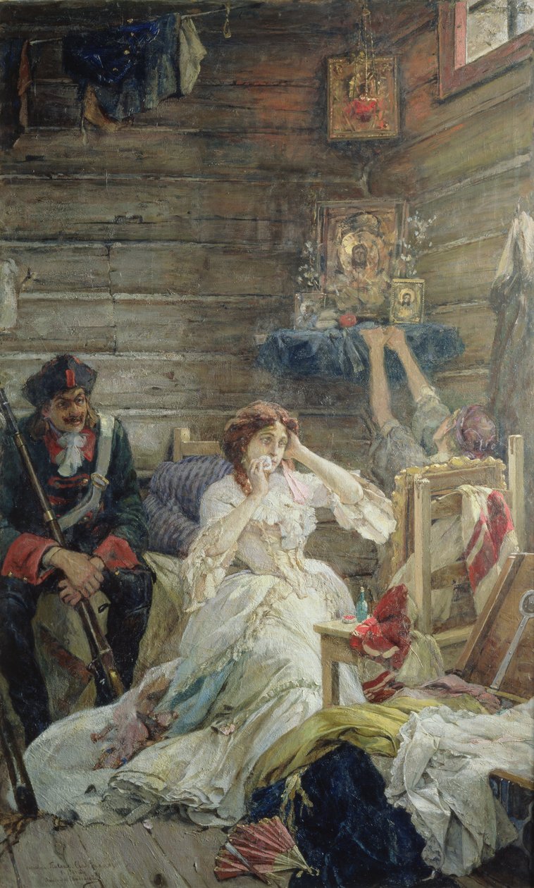 Lady Maria Hamilton Antes da Execução, 26 de Março de 1799 de Pavel Alexandrovich Svedomsky