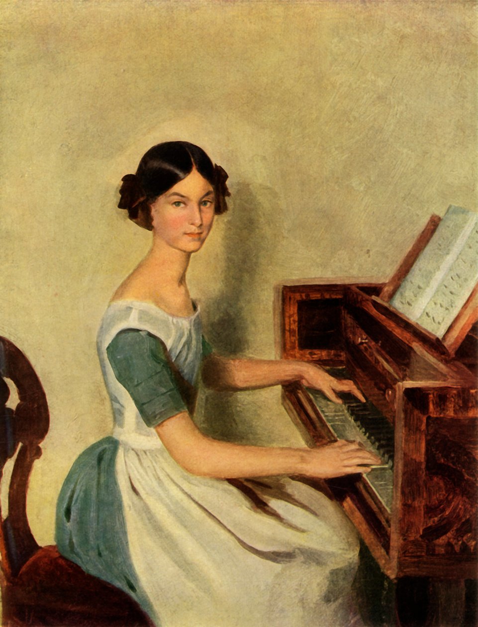 Retrato de Nadezhda Petrovna Zhdanovichova, 1849, 1965. de Pavel Andreevich Fedotov