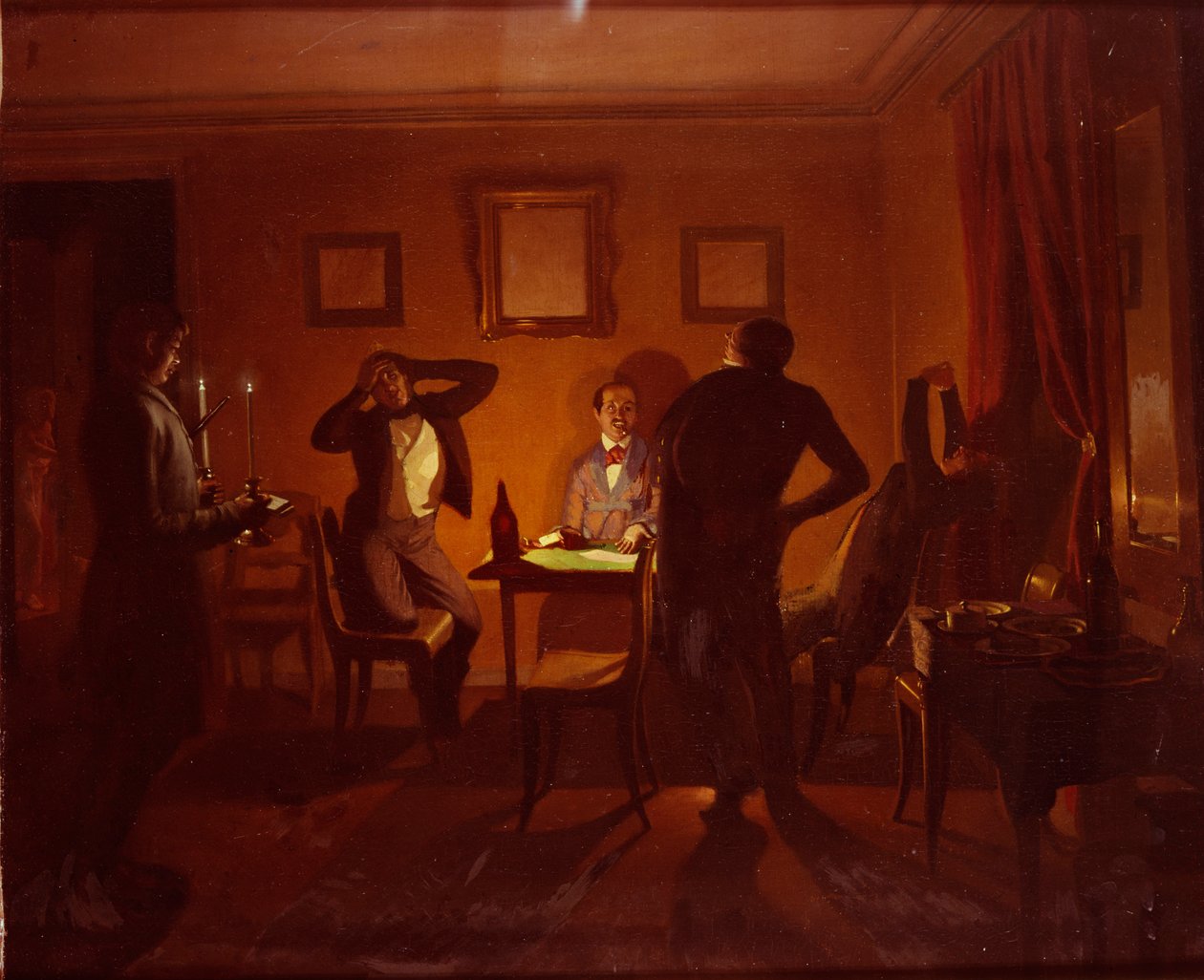 Os jogadores, 1852 de Pavel Andreevich Fedotov
