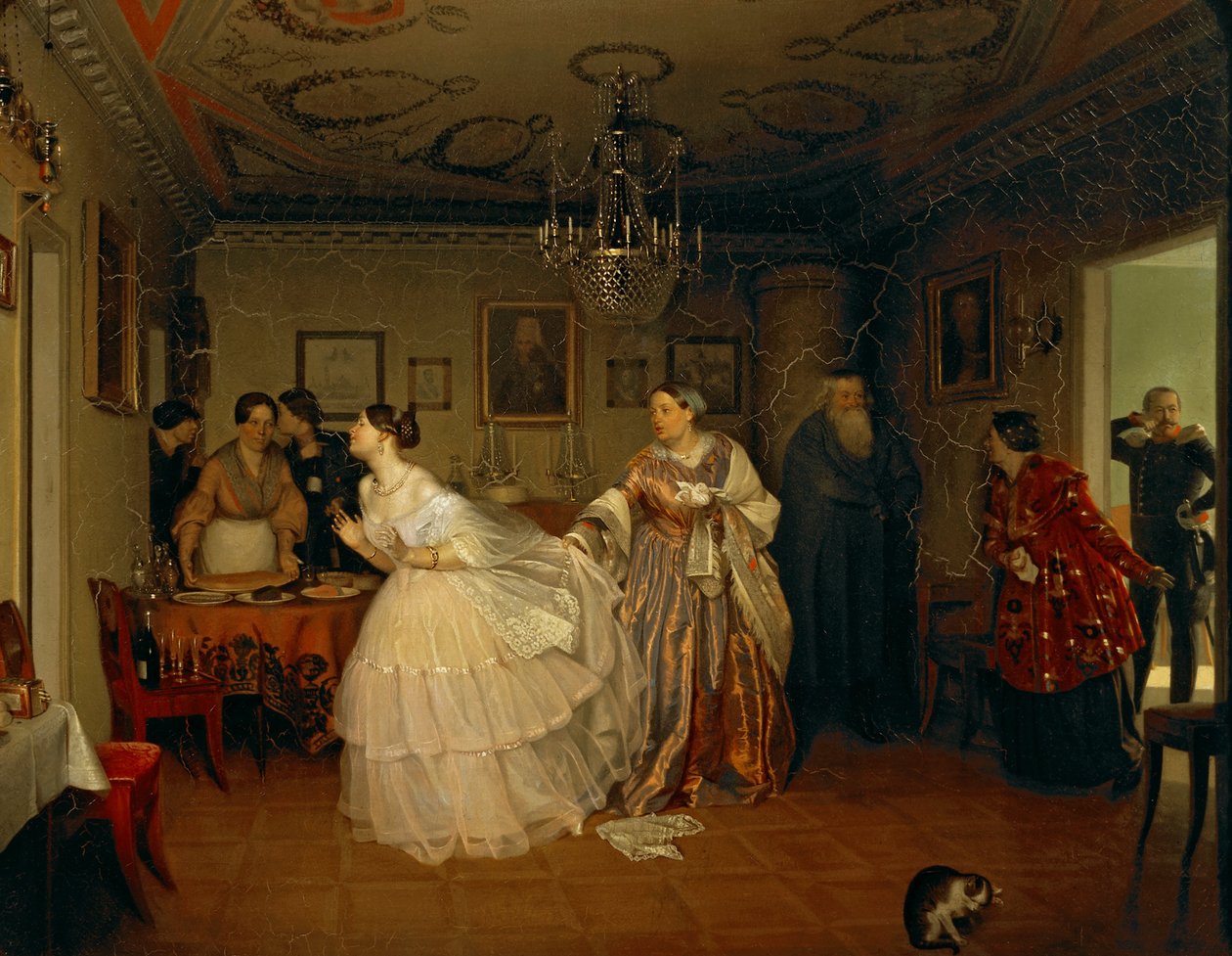 Proposta de casamento do major de Pavel Andreevich Fedotov
