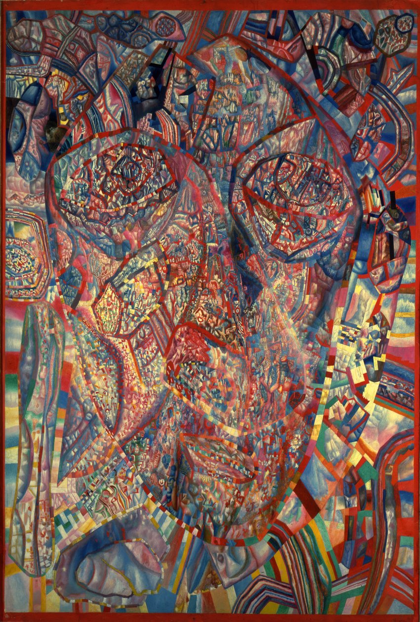 Uma cabeça viva, 1923 de Pavel Nikolayevich Filonov