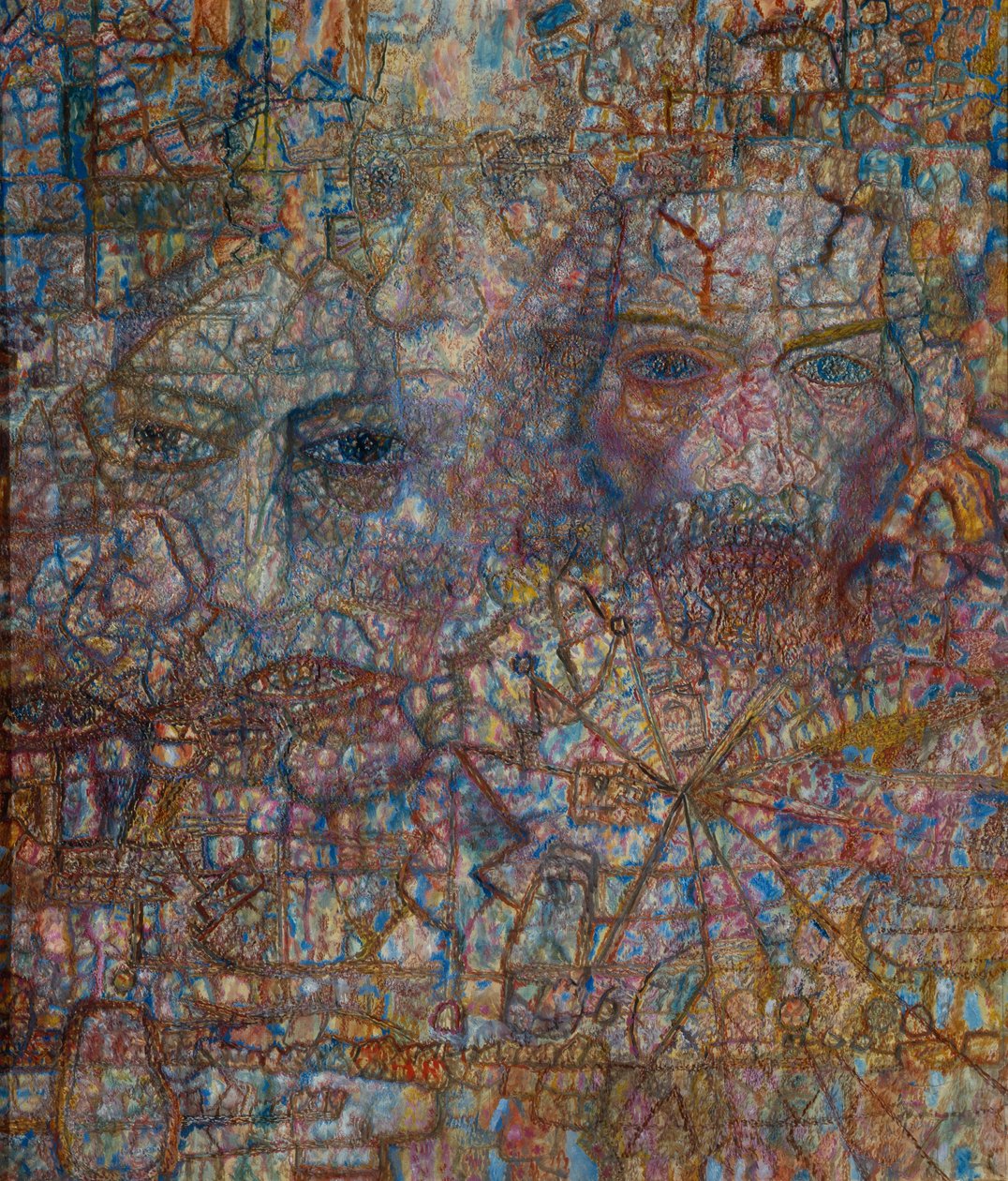 Rostos, 1940 de Pavel Nikolayevich Filonov
