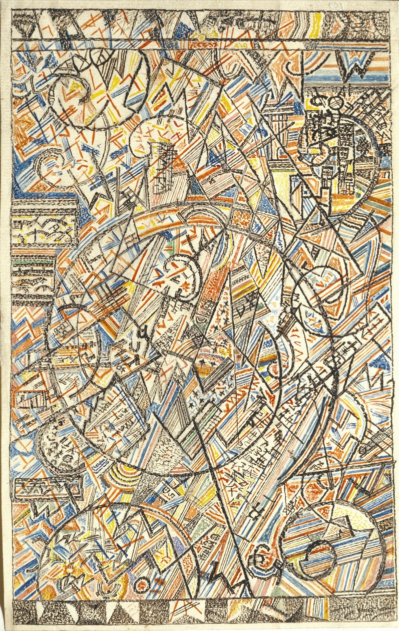 A fórmula do universo, 1920-1922 de Pavel Nikolayevich Filonov