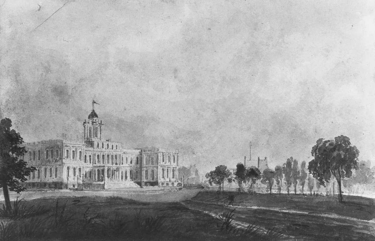 The New City Hall, Nova York, 1811-ca. 1813. de Pavel Petrovic Svin