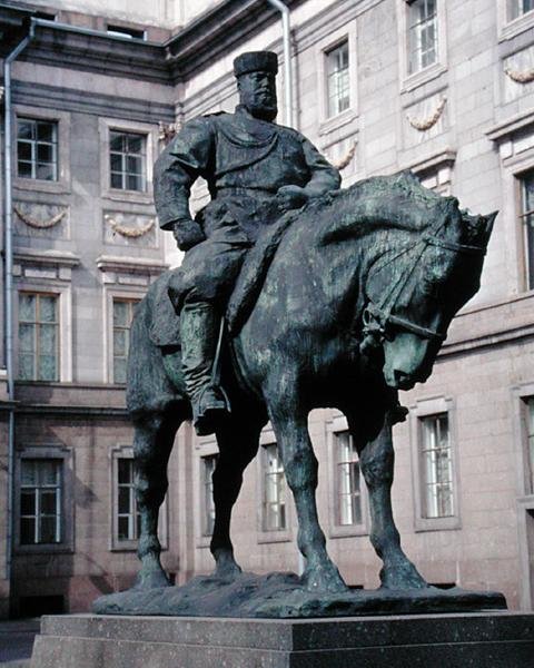 Estátua Equestre de Alexandre III (1845-94) 1909 (bronze) de Pavel Petrovic Trubetskoy
