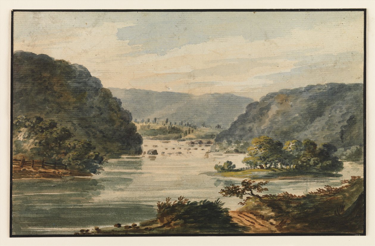 Uma vista do Potomac em Harpers Ferry de Pavel Petrovich Svinin