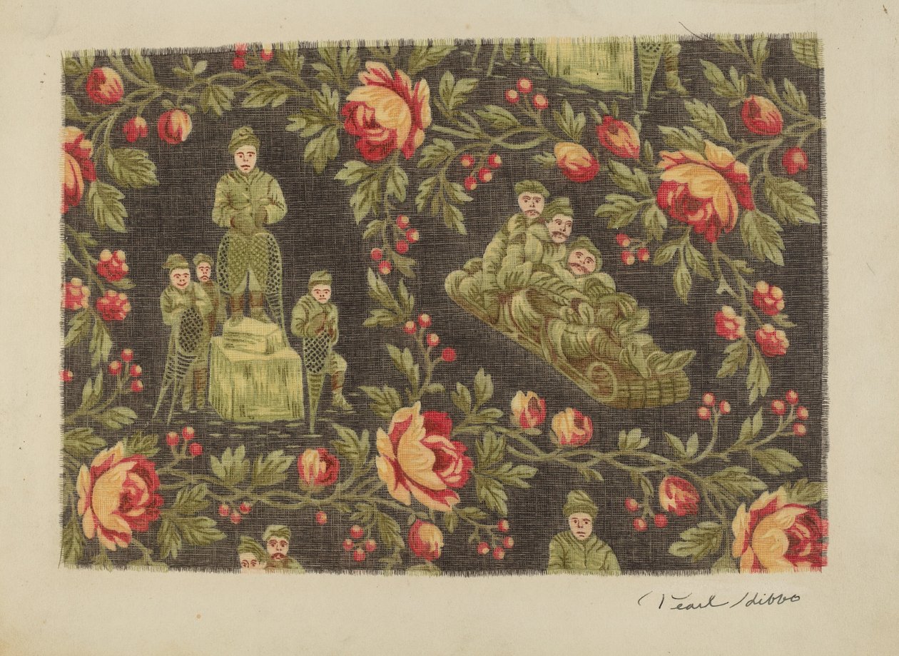 Algodão estampado (esportes de inverno) de Pearl Gibbo