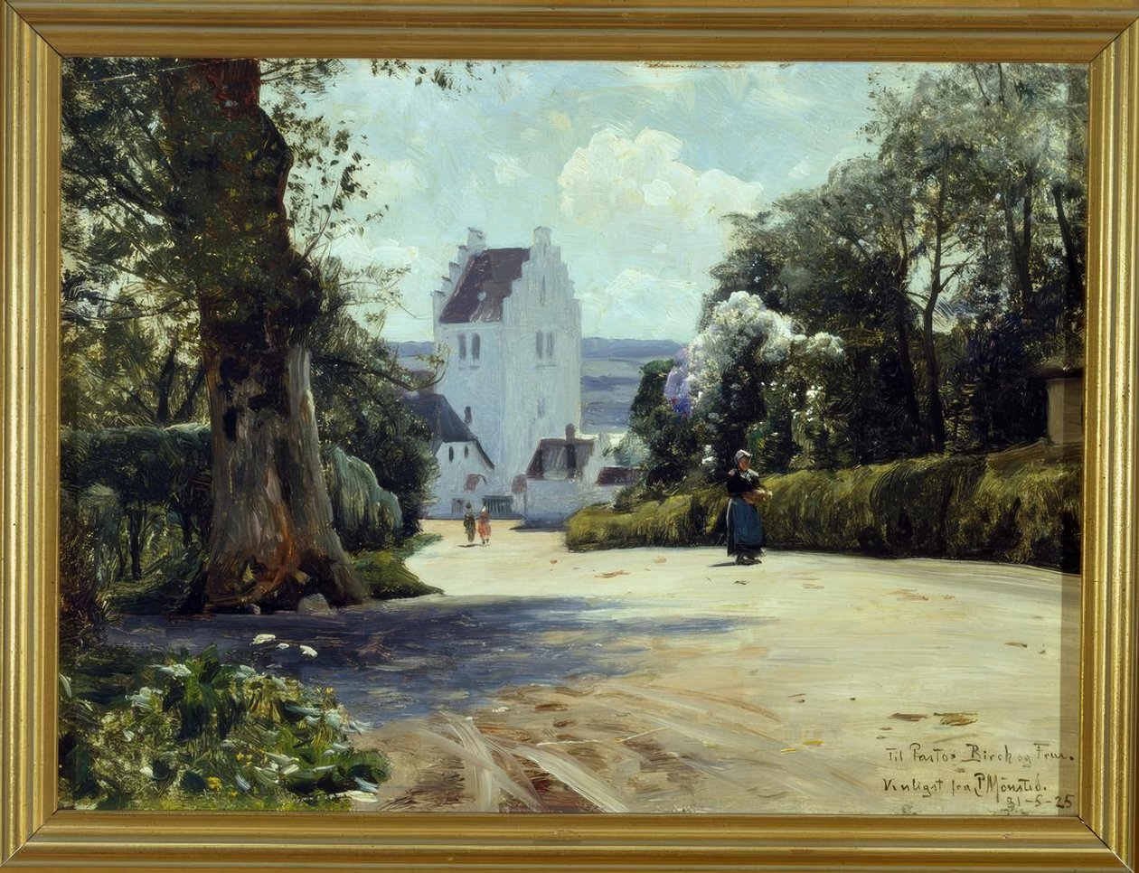 Vista da igreja de St. Jörgens de Peder Monsted