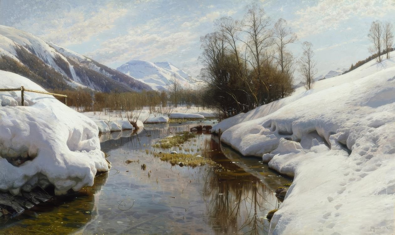 Sol de inverno no Engadin de Peder Monsted