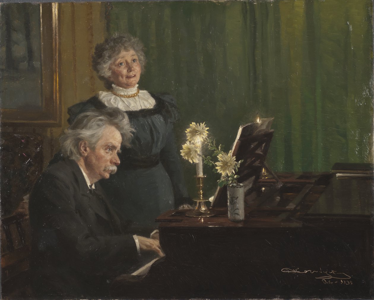 Edvard Grieg e Nina Grieg, 1898 de Peder Severin Krøyer