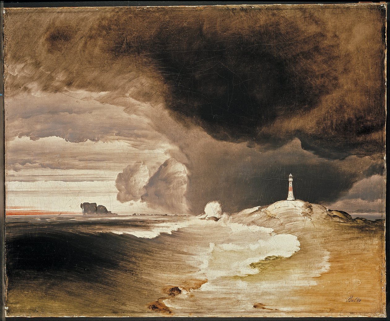 Farol na costa norueguesa de Peder Balke
