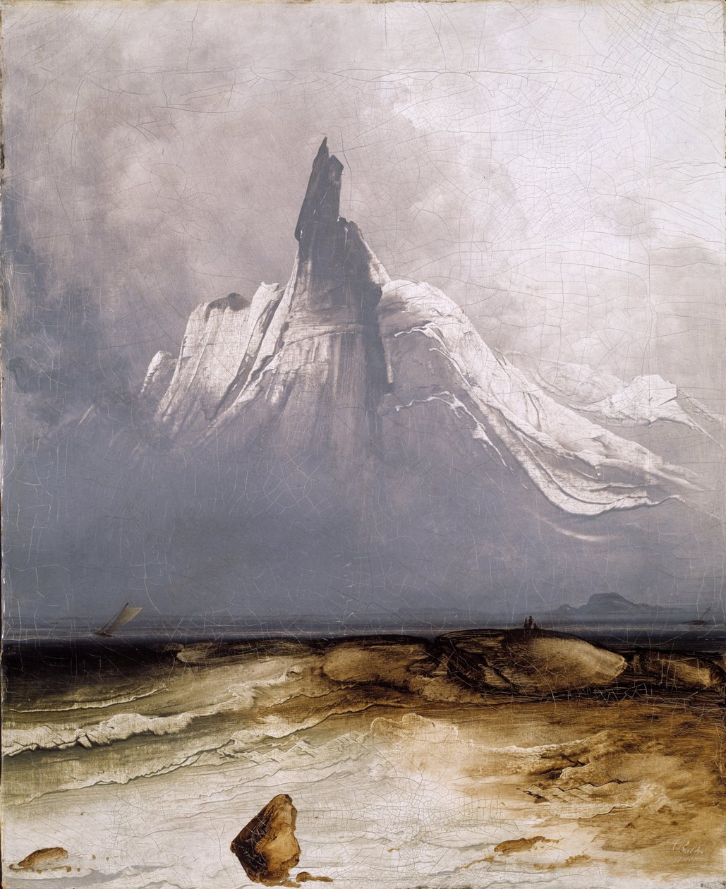 Stetind no nevoeiro de Peder Balke