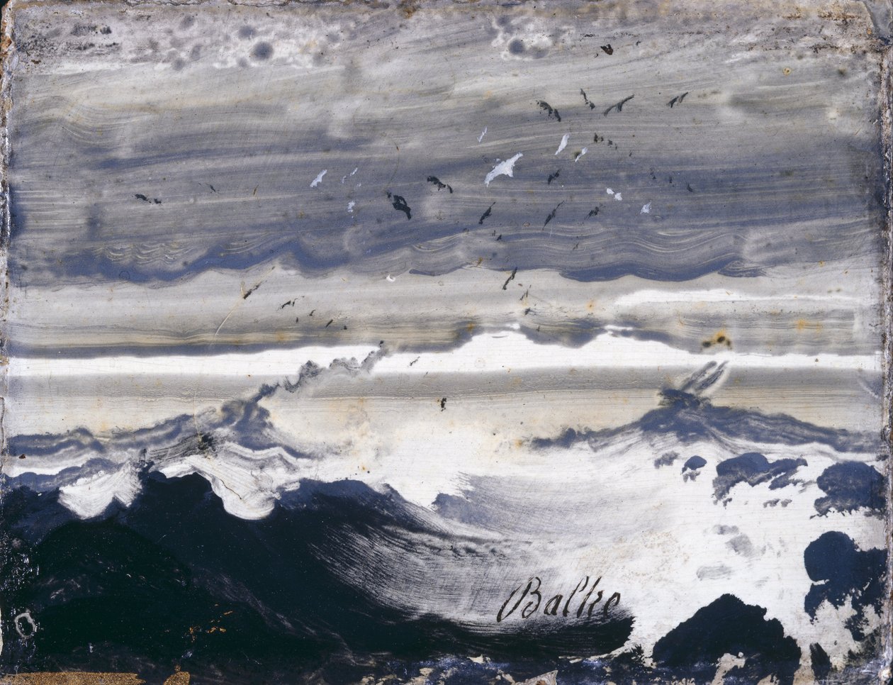 Mar tempestuoso de Peder Balke