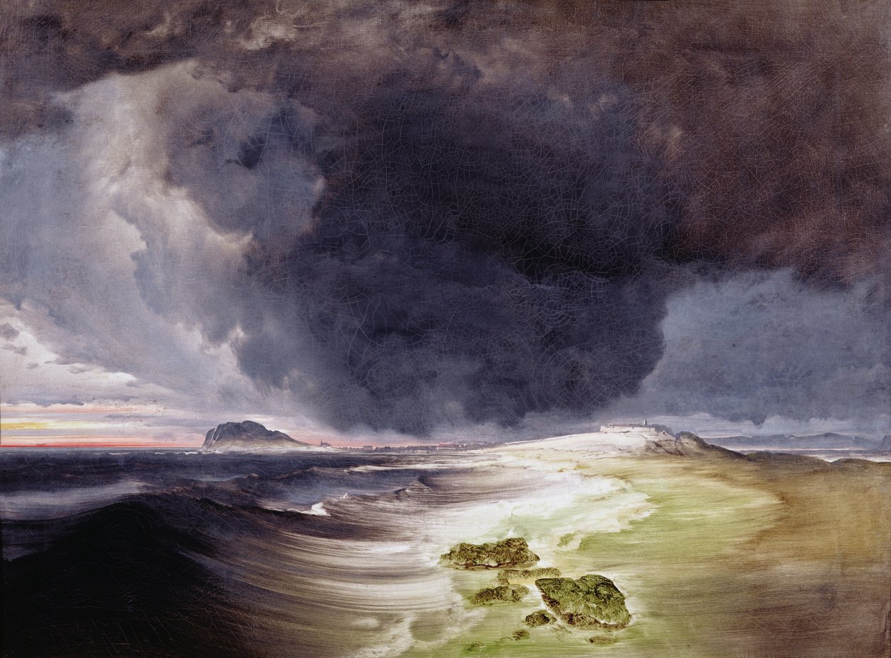 Fortaleza de Vardohus (óleo sobre tela) de Peder Balke