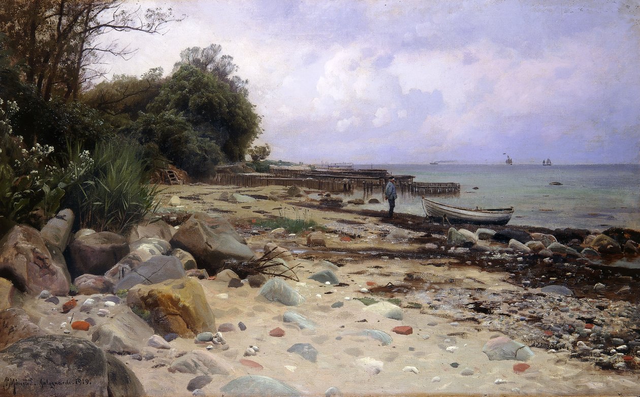 Olhando para o mar de Peder Monsted