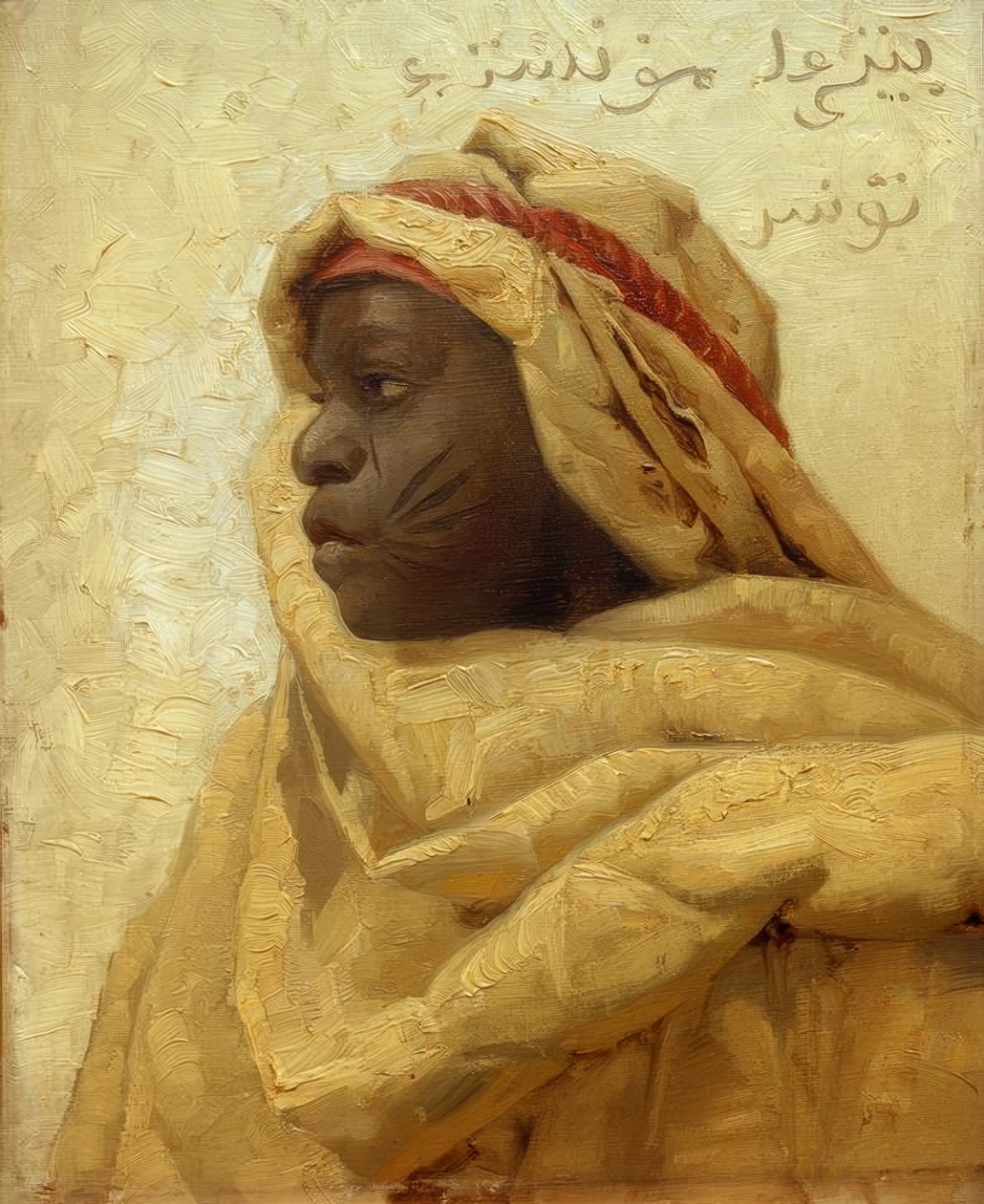 P.Mönsted, retrato de um núbio de Peder Monsted